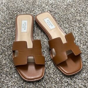 Steven by Steve Madden Tan Slide Sandals - size 5.5
